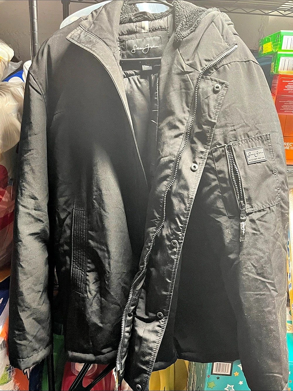 Sean John Men's Black Field Jacket